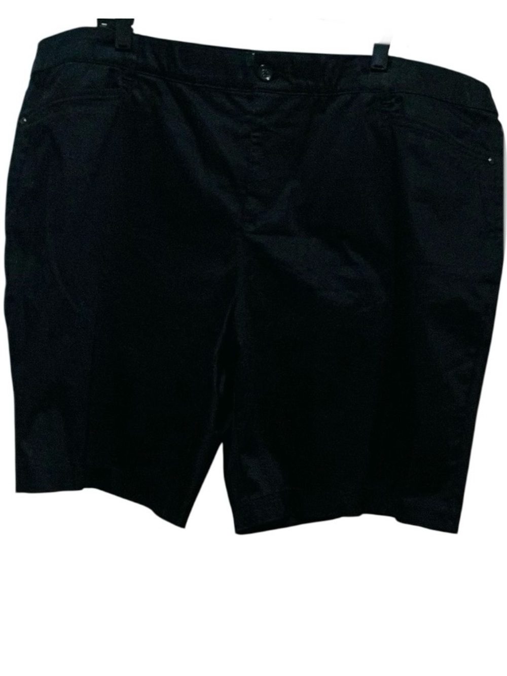 SHORTS Intro Love the FIT Black Bermuda 98% Cotton Stretch Classic Summer 22W